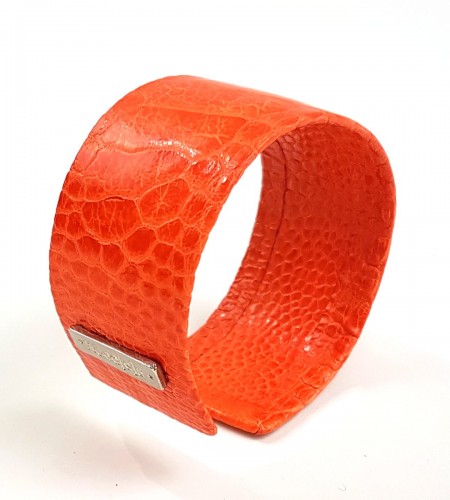 MANCHETTE AUTRUCHE ORANGE TANGERINE MANCHETTE AUTRUCHE ORANGE TANGERINE